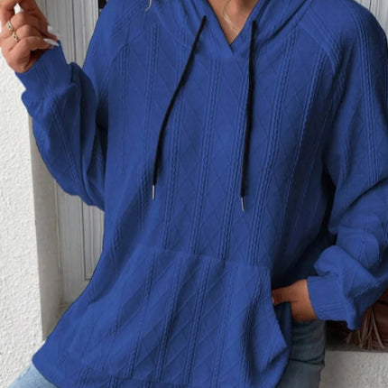 2024 Autumn And Winter Fashion New Ladies Leisure Jacquard Large Size Loose Hooded Sweater