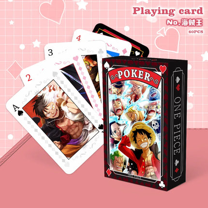 Anime Jujutsu Kaisen Haikyuu Cosplay Board Game Cards Genshin Impact Hardcover Poker Toy Gift