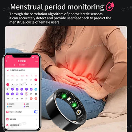 Smart Ring Camera Control Heart Rate Blood Oxygen Sleep Monitor Pedometer Calorie Multiple Sports Fitness Smart Finger Ring 2025