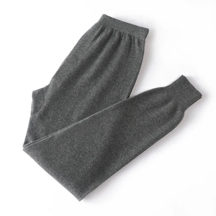 100% Merino Wool Men's Long Johns thermal Underwear Pants Winter Man Merino Wool Bottom Thermal Warm Leggings Elastic Knit Pants