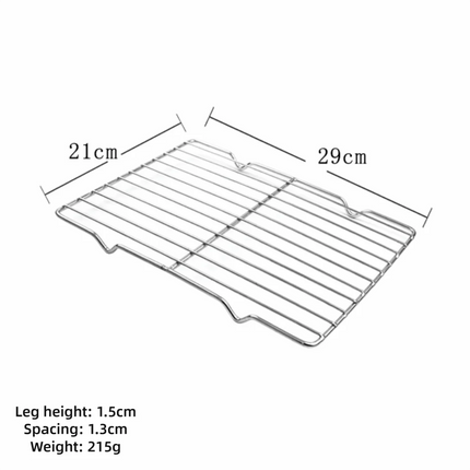 Stainless Steel Non-stick Cooling Rack BBQ Tray Baking Tray Grill Plate Barbecue Cooking Mesh Shelf