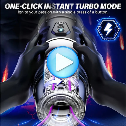 Thrusting Rotating Mastubator Automatic Male Masturbator Cup Pocket Pussy Blowjob Electric Male Piston for Penis Men Sex Toys