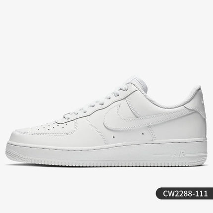 Nike Official Authentic AIR FORCE 1 Men's Casual Wear resistant Fashion Board Shoes CW2288-111