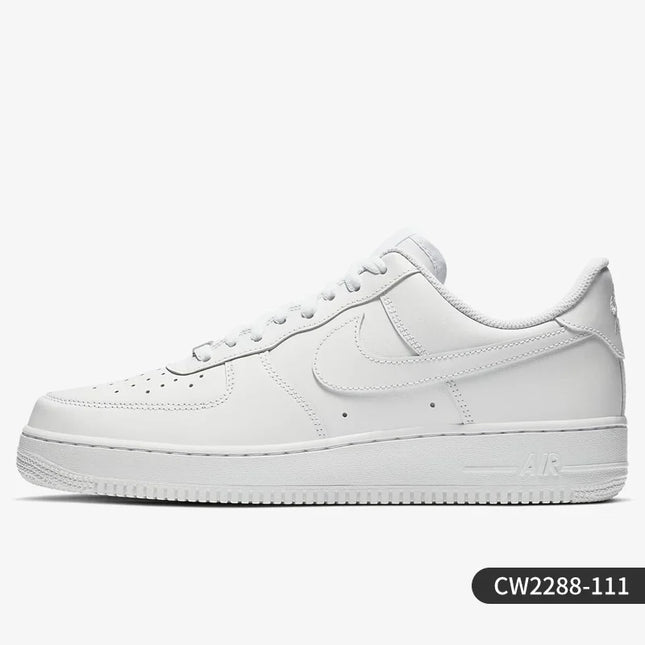 Nike Official Authentic AIR FORCE 1 Men's Casual Wear resistant Fashion Board Shoes CW2288-111