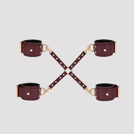 Thierry BDSM Bondage Restraint Kits Handcuffs Collar Wrist Ankle Thigh cuffs Waist Belt Cross Buckle Sex Toys For  Adult  Games