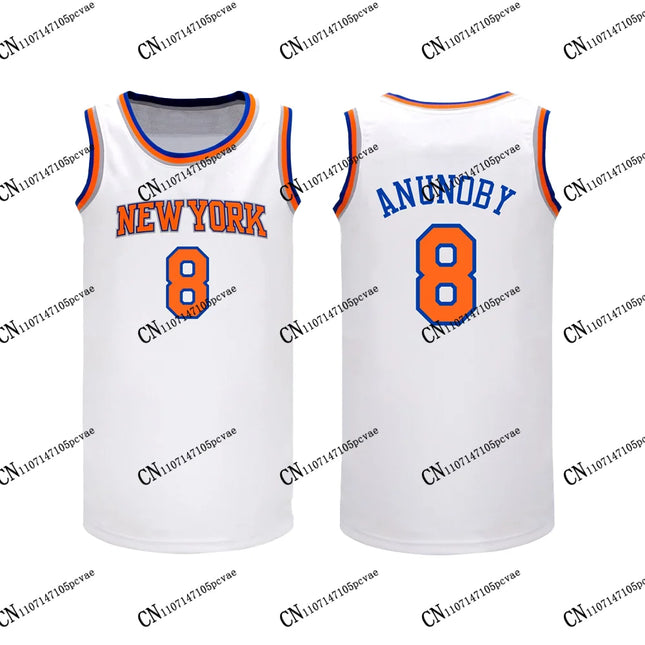New York Style 2026–27 Finals Champions Brunson #11 Towns #32 Bridges #25 Anunoby #8 Hart #3 Basketball Jersey T-shirts Fans Top
