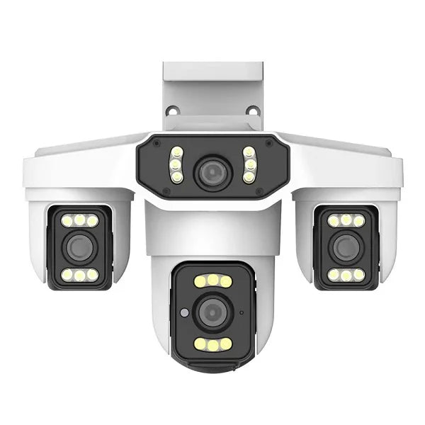 8K 15MP Security WIFI Camera Three Screen Outdoor Cam Four Lens AI Human Detection Waterproof CCTV Video IP Cameras Onvif Yoosee