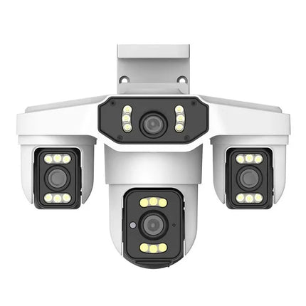 8K 15MP Security WIFI Camera Three Screen Outdoor Cam Four Lens Ai Human Detection Waterproof CCTV Video IP Cameras Onvif Yoosee