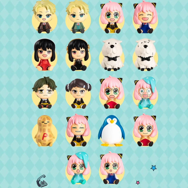 SPY×FAMILY Blind Bag Loid Forger Anya Forger Donovan Desmond Yuri Briar Sylvia Sherwood Cute Q-figure Collectible Toys Kids Gift