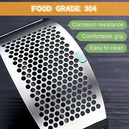 1/2pcs Stainless Steel Garlic Press Crusher Manual Garlic Chopper Garlic Chopping Tools Fruits Vegetables Home Kitchen Gadget