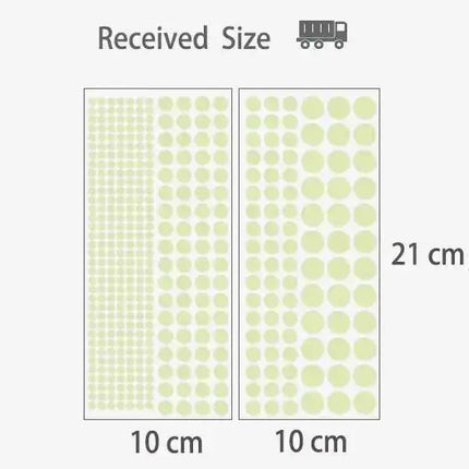 407Pcs Luminous Dot Wall Stickers Ceiling Starry Sky Top Luminous Star Wall Stickers Creative Children's Rooms Fluorescent Decor