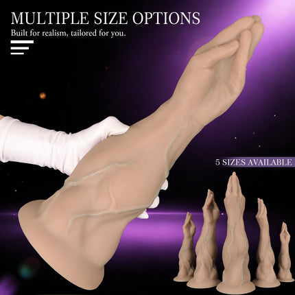 Soft Silicone Big Fisting sole Anal Plug Strong Suction Cup Hand Butt Plug Long Fisting Vagina Dilator Sex Toy for Women Men 18+