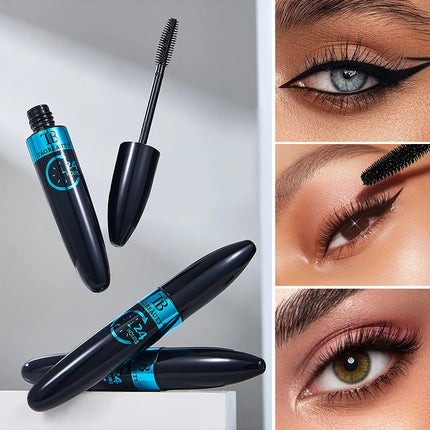 5D Mascara Waterproof Lengthening Curling Eyelashes Long Lasting Sweatproof Mascara Black Silk Fibre Makeup Beauty Cosmetics New