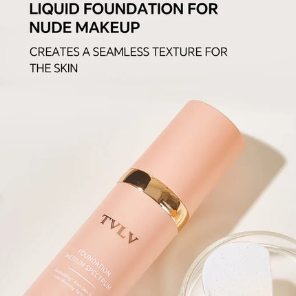 Long-lasting Matte Color-changing Foundation Liquid, Non-tarnishing, 4-in-1 Lightweight and Moisturizing Foundation Cream
