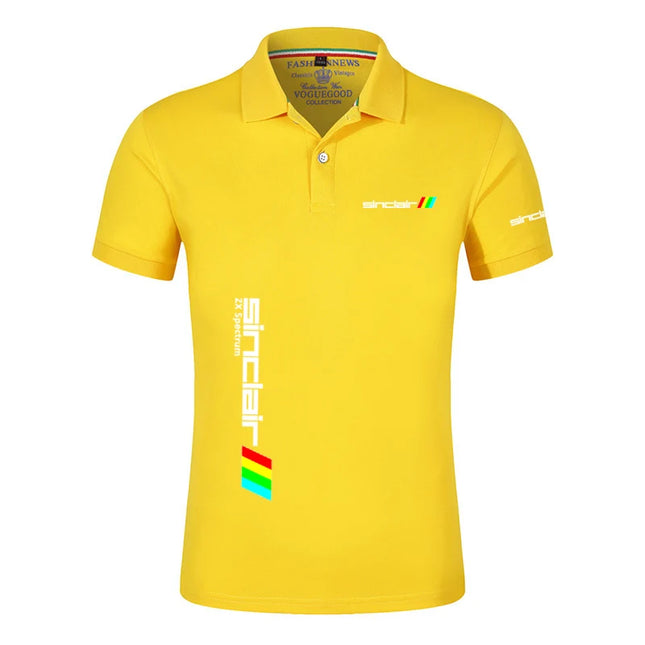2024 Sinclair Zx Spectrum New Men's Fashion Print Summer Short Sleeves Solid Color Classic Casual Slim Ordinary Polo Shirt Tops
