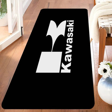 K-Kawasaki Hallway Carpet Non-Slip Laundry Room Mat Laundry Decor Balcony Child Living Room Bedside Area Rugs