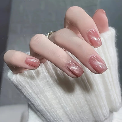 S133 Tea Dream 10ml No-Bake Cat Eye Nail Polish. Tea Dream red series base with red gold glitter. Quick-drying, long-lasting