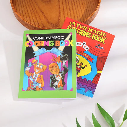 Small Size Children A Fun Magic Coloring Book Comedy Tricks Close-Up Street Props Grimoire Spellbook