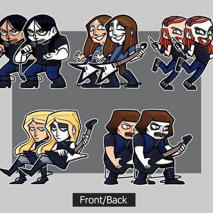 Metalocalypse Dethklok Acrylic Keycharm Officially Licensed Anime Keychain Collectible Accessory