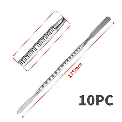 10pcsStainless Steel Mixing Spatula Tool Spatuler   Stick Color Tools  Dental Nail Art Makeup Foundation Eyeshadow Mixing