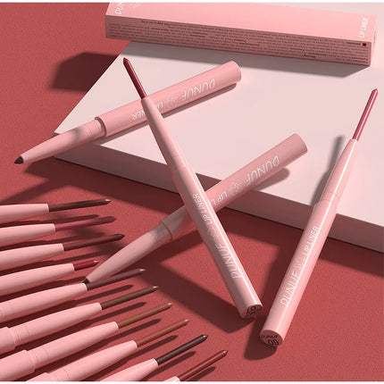 Luxury Matte Lip Liner Long-Lasting Matte Creamy Plumping Lip Waterproof Natural Nude Brown Slim Lip Liner 12 Colors  Cosmetic