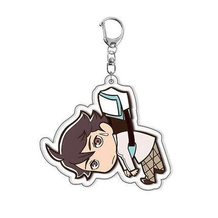 28 Styles Anime Haikyuu!! Acrylic Keychain Hinata Shoyo Tobio Kageyama Daichi Sawamura Cartoon Popular Key Ring Jewelry Charm
