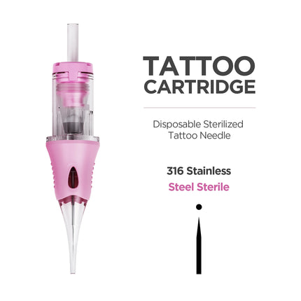 10pcs Tattoo Cartridge Needles Disposable Needles RL RM XF Series For Tattoo Machine For Eyebrow Eyeliner Permanent Makeup