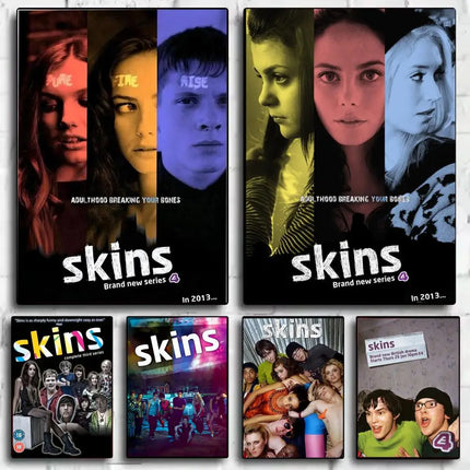 Classic TV Series S-Skins Poster Modern Minimalist Wall Art Prints for Bedroom Living Room Home Decor Interior Gift