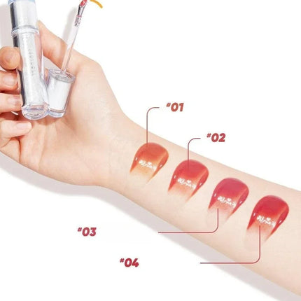 Judydoll Lip Glaze Mirror Shine Watery Lipstick Non-Stick Cup Long Lasting Moisturising Lip Tint Waterproof Makeup Cosmetics