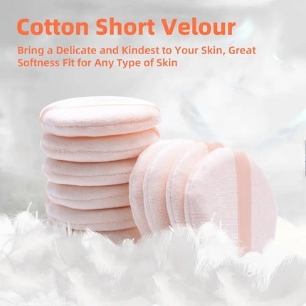 5/10Pcs Soft Velvet Makeup Sponge Loose Powder Cosmetic Puff Double-sided Face Makeup Sponge Concealer Wet Dry Makeup Tools