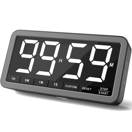 VOCOO Rechargeable Larger LED Digital Kitchen Timer Portable Magnetic Countdown Timer Cooking Timer For Classroom Kitchen