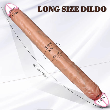 Extra Long Realistic Dildos G-Spot Stimulation Deep Touch Penis Vagina Anal Massage Penetration Dick Sex Toys for Women and Men