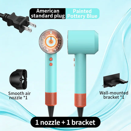 HD16 High Power Negative Ion Hair Dryer with High Speed and No Blades  Silent and Quick Drying Portable Suitable for Home