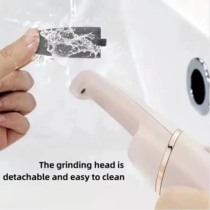 Portable USB Electric Pedicure Grinder 2 Removable Roller Heads Callus Dead Skin Remover Auto Foot File