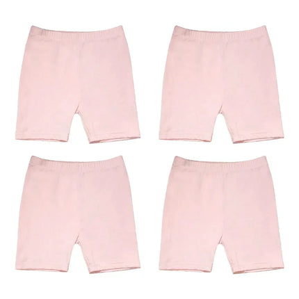 4pcs Girls Short Safety Pants Candy Color Modal Dance Leggings Kids Underwear Children Summer Cute Shorts Underpants 3-12 Years