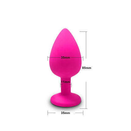 3 Sizes Anal Plug Butt Women Men Silicone Round Shaped Erotic Penetration Anal Bullet Gay anal Masturbator Sex Toy for Adults 18