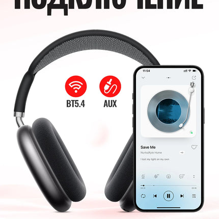 HOCO W65 Plus ANC Noise Reduction Bluetooth Headphones Over The Ear Wireless Big Earphone Hifi Sounds Sport Headsets With Button