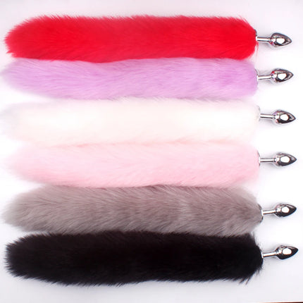 Sexy Fox Tail Anal Plug Anal Toy For Women Adult Sex Product Men Butt Plugs Stainles Steel Anal Plug Cosplay Sex Toys For Couple