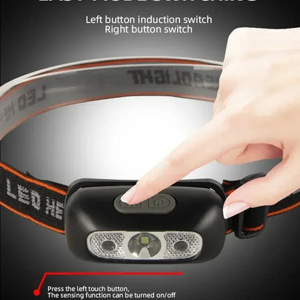 Flashlight Mini Keychain Light Work Light Rechargeable Lamp Super Bright Portable Lanterns LED Sensor Headlamp Fishing Camping