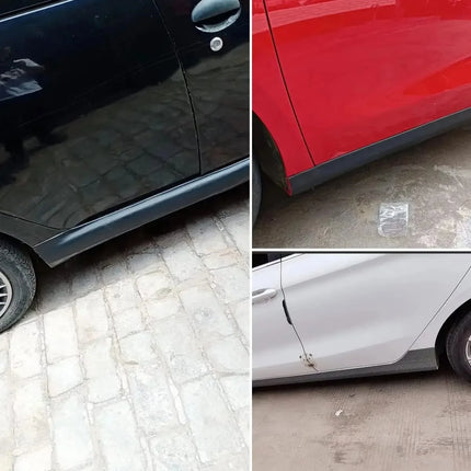 1PC 1/2m Self-Adhesive Car Door Edge Bumper Strip Scratch Resistant Protective Film Carbon Car Door Edge Wrapping Sticker