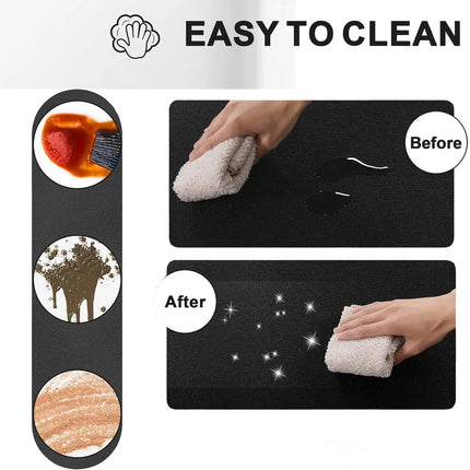 Anti Fatigue Floor Mat 20MM Thick Cushioned Kitchen Comfort Mat Waterproof Non-Slip Standing Desk Mat PVC Ergonomic Foam Mat