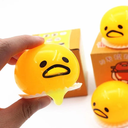 Puking Egg Stress Balls - Funny Vomiting Slime Squeeze Toys for Kids & Adults - Novelty Prank Gifts for Easter