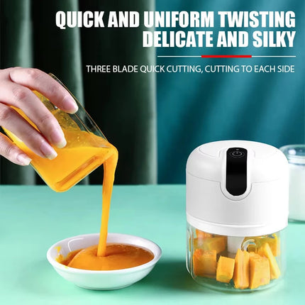 Electric Garlic Masher Garlic Masher Meat Grinder 250ML Rechargeable Onion Vegetable Chili Grinder Kitchen Blender