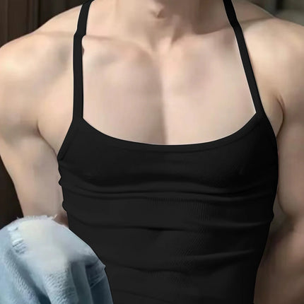 Summer 2026 Men's Casual Short Sleeve T-Shirt Fashionable Versatile Top Men's Wear Upper Apparel Tank Top