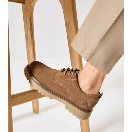 Golden Camel Men's Shoes 2026 New Business Casual Soft-Soled Leather Shoes High-Quality Non-slip Velvet Warm Work Shoe