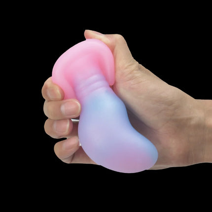 Glow in The Dark Colorful Silicone Buttocks Butt Plug Soft Women's Gay Men Prostate Massager