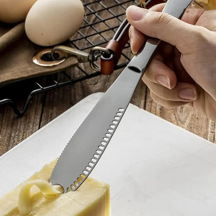 Cheese Cutter,manual Cheese Slicer with A Set of 4 Spare Wires,butter knife, Stainless Steel, Casters, Adjustable Thickness