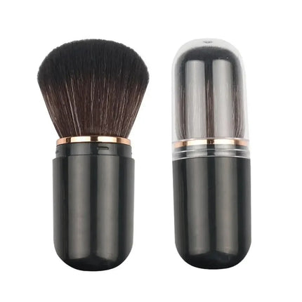 Portable Telescopic Makeup Brush Kabuki Capsule-shape Multifunctional Travel Makeup Brushes Soft Hair Powder Blush Beauty Tools