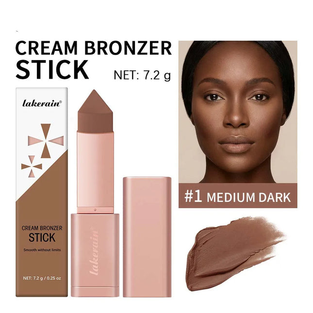 Triangle Bronze Contour Stick Face Sculpting Concealer Cream Cover Dark Circle Hydrating Long Lasting Anti-oxidant Facial Makeup