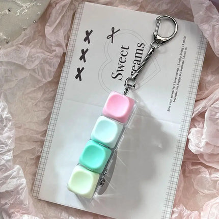 Decompression 4 / 9 Keyboard Key Toy Anti Stress Relief Finger Keychain ﻿Game Button Pinch Tester Office Desk Accessory